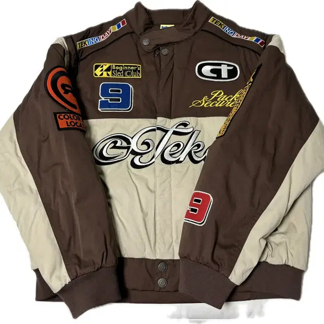 Teket Punching Racing Jacket Brown