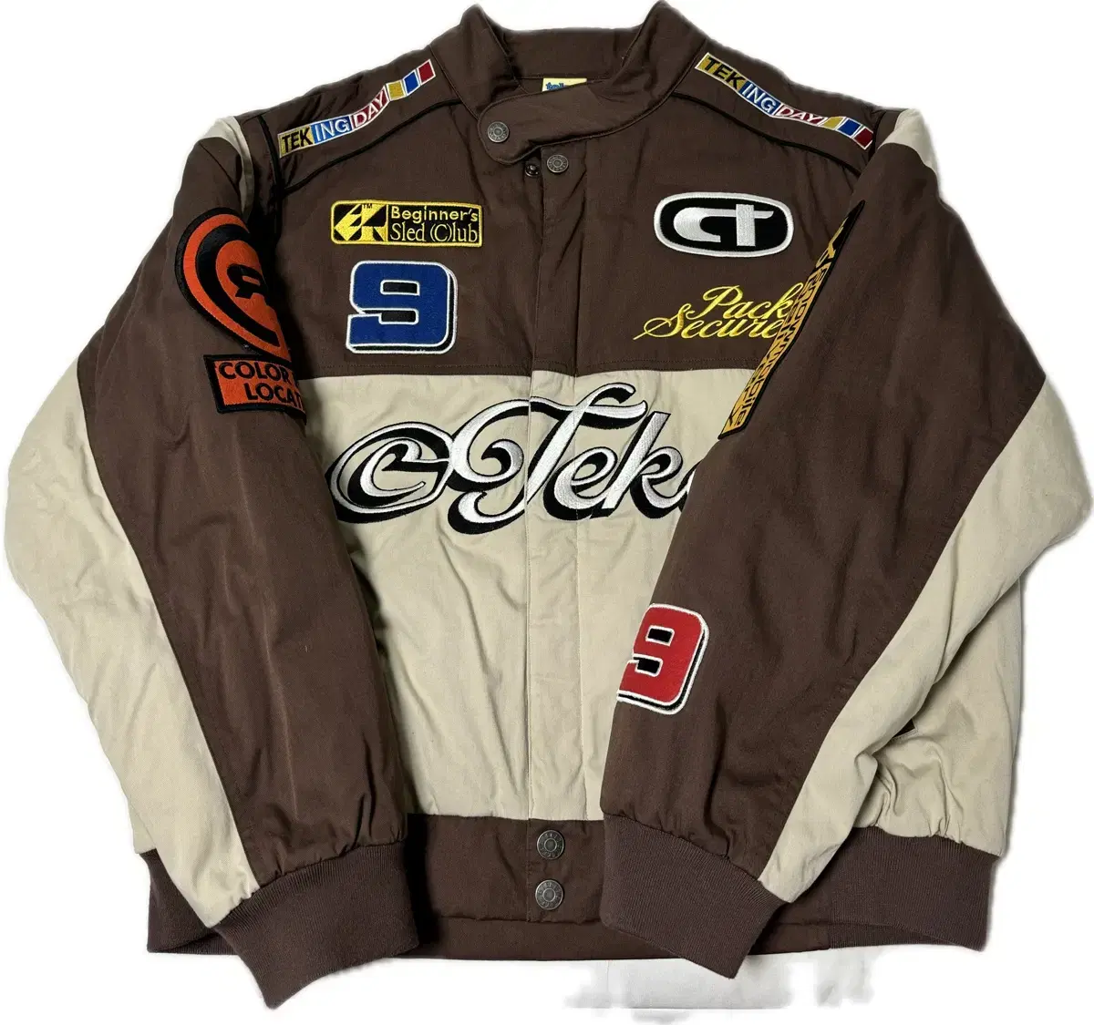 Teket Punching Racing Jacket Brown