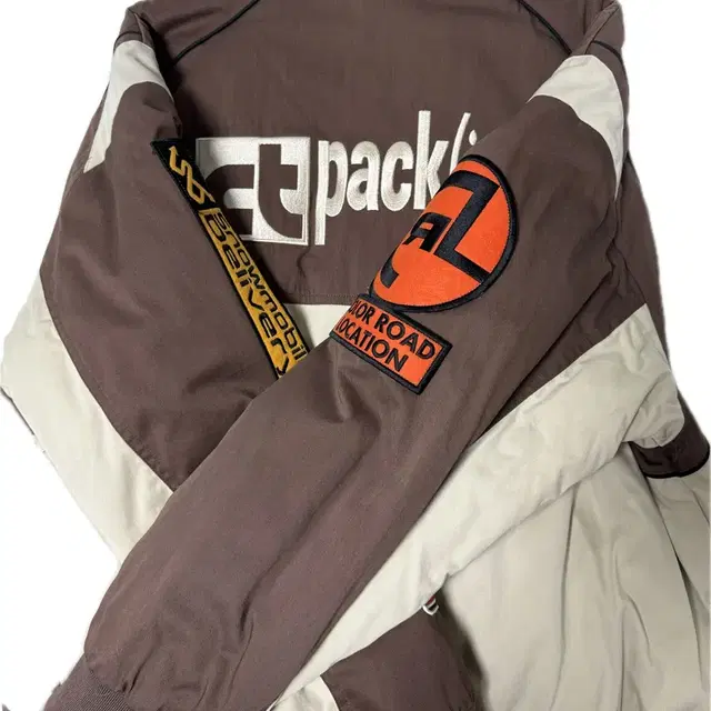 Teket Punching Racing Jacket Brown