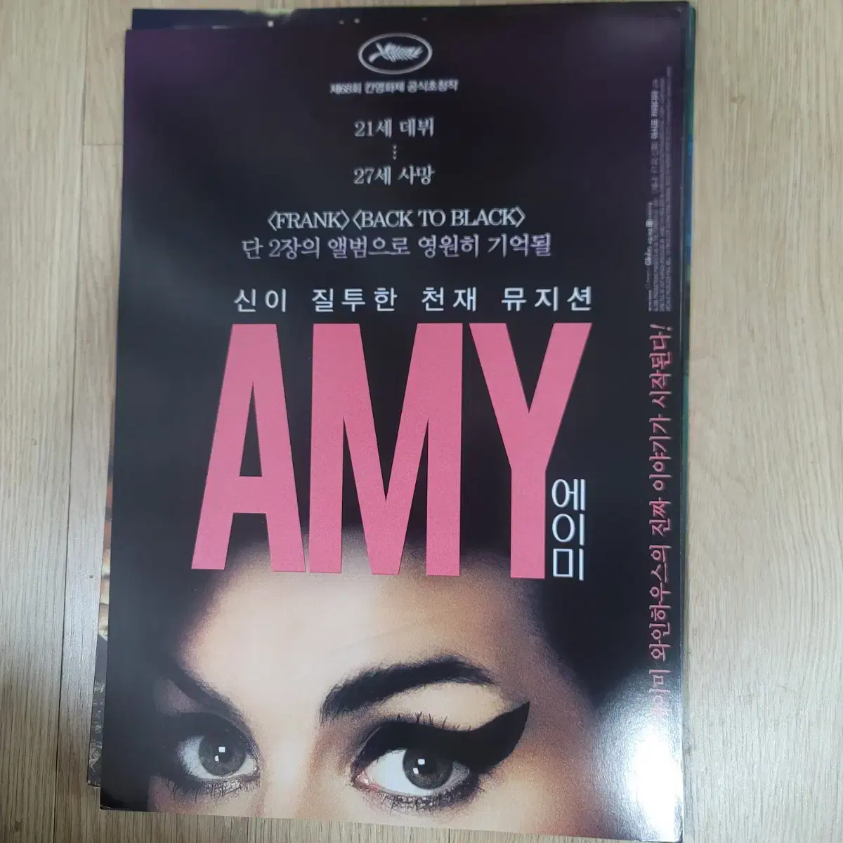 Amy movie poster pamphlet flyer