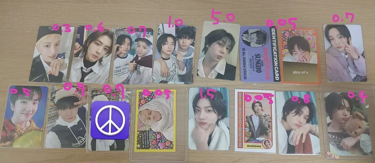 Boynextdoor boynextdoor sungho leehan woonhak riwoo myung jaehyun Japan Unit photocard WTS