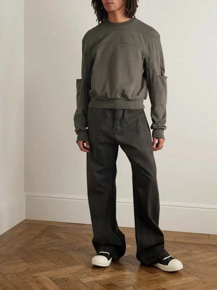 Rick Owens / Geth Panel Cotton Sweatshirt / 46