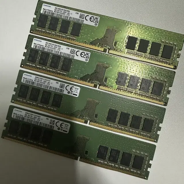 삼성 ddr4 램 8gb x 4개 일괄판매