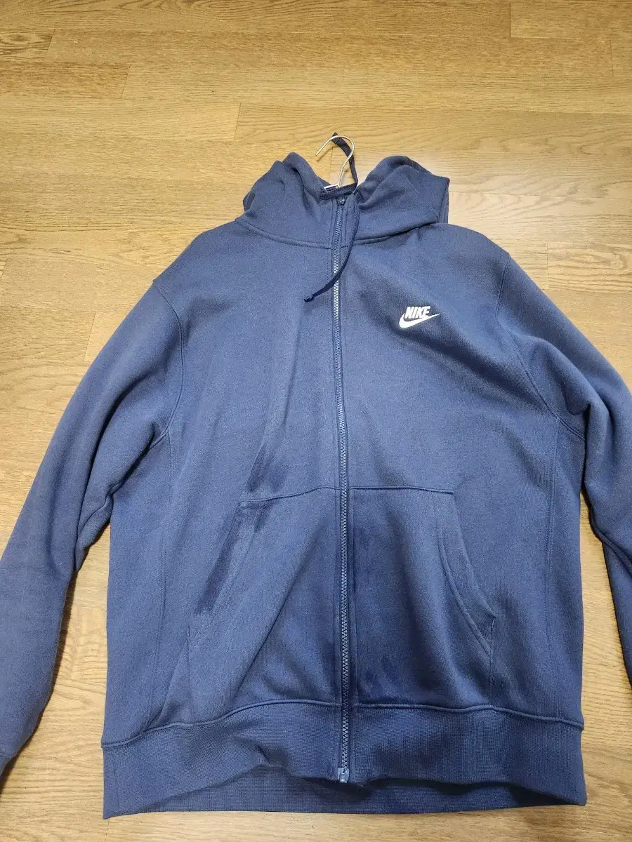 Nike Navy Hooded Zip-Up