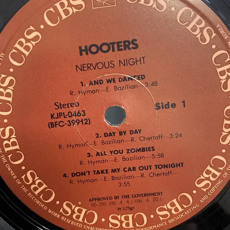 HOOTERS   LP / AA774