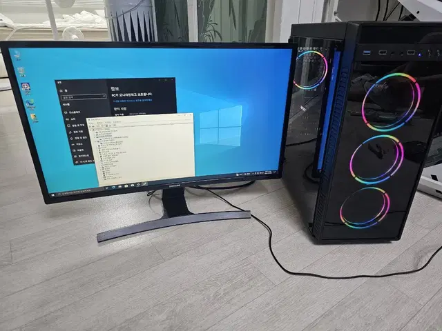 게임용I7-8700 32기가 RTX3060 12G 27인지커브드모니터