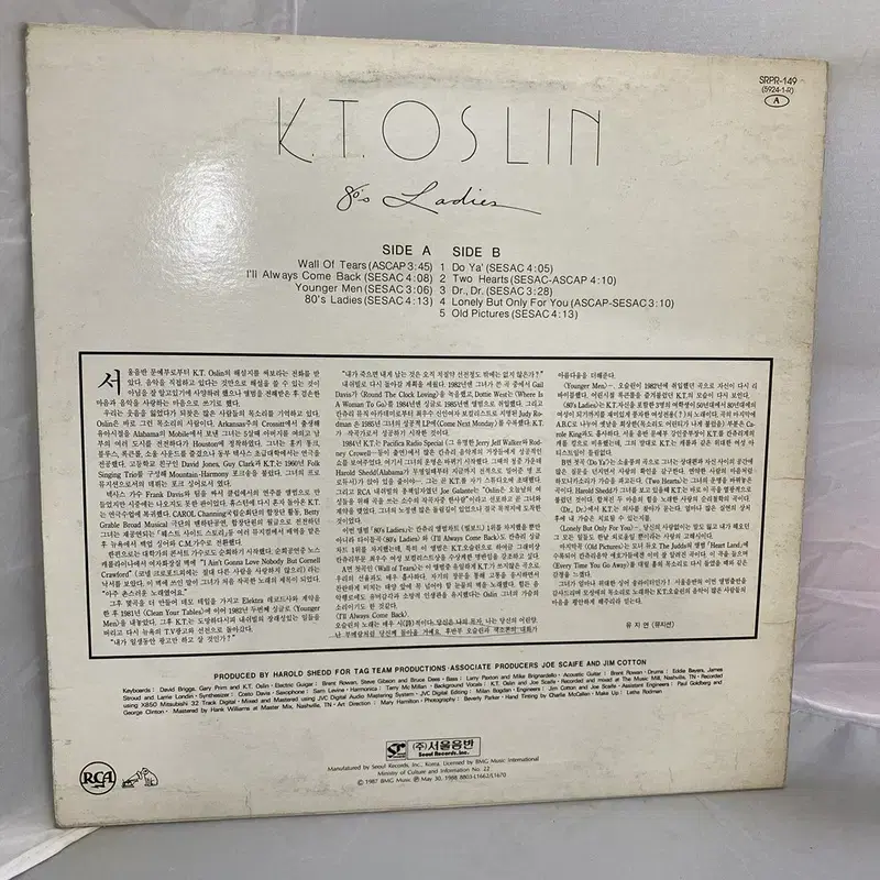 K T OSLIN  LP / AA3692