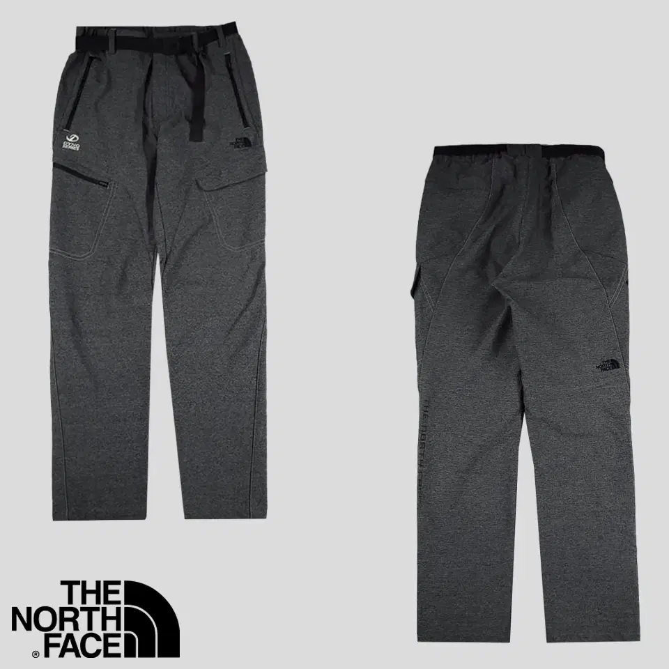 The North Face Charcoal Black InBelt Dinosaur Series Cargo Pocket Brushed Nylon Blend Outdoors