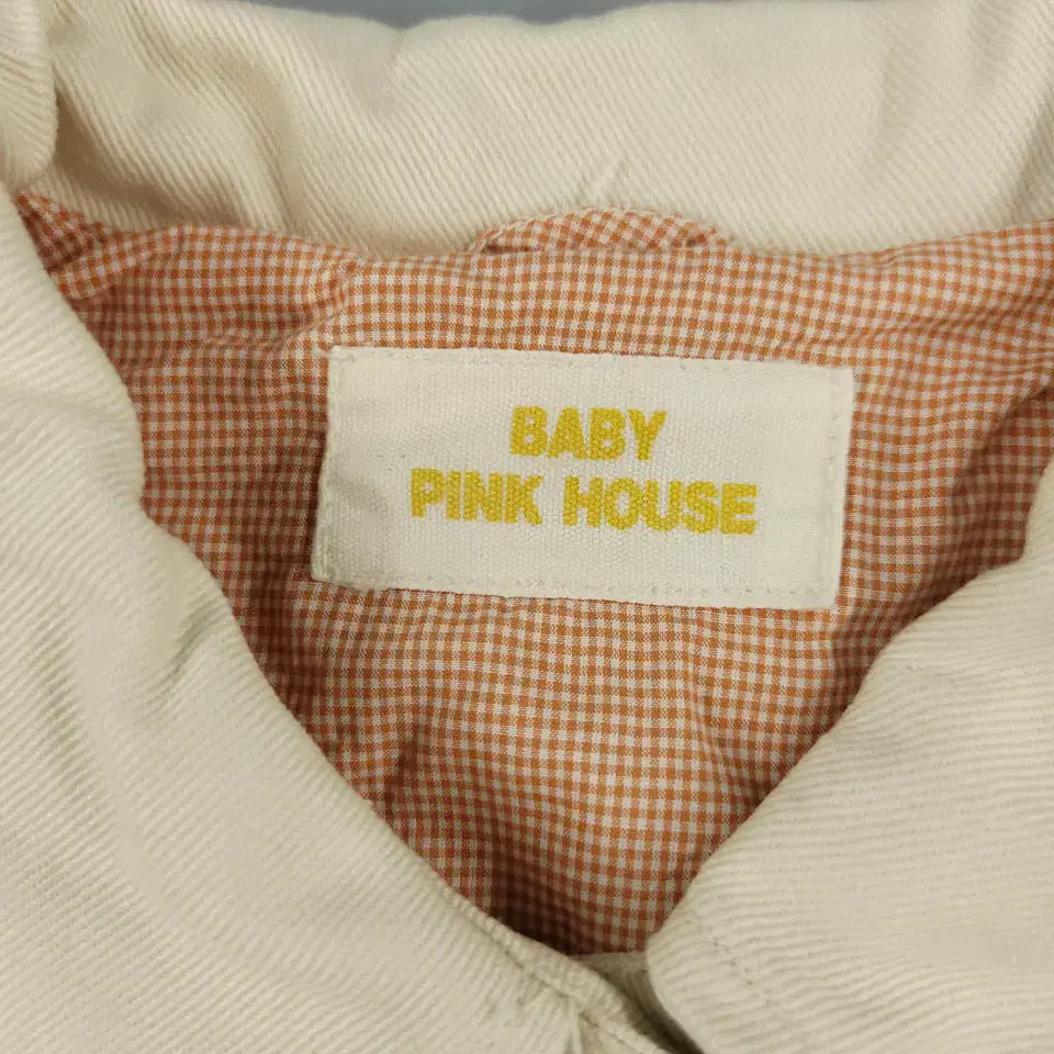 BABY PINK HOUSE 베이비 핑크 하우스 아이보리 레드 로고 백프