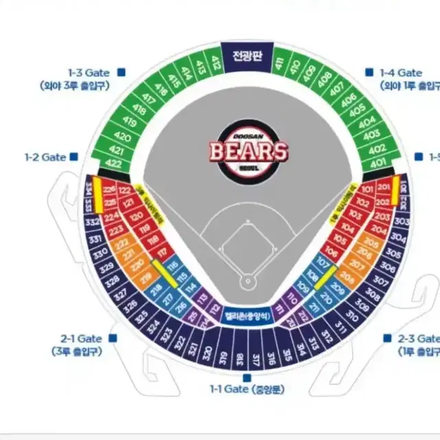 두산베어스 9월 14일 경기 1루 쪽으로 2연석 구매원합니다