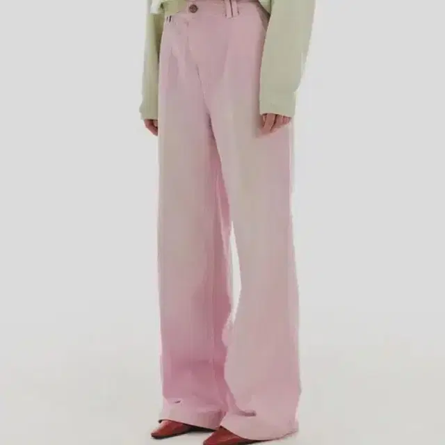 그로브 MAT STRAIGHT DENIM PANTS_PINK