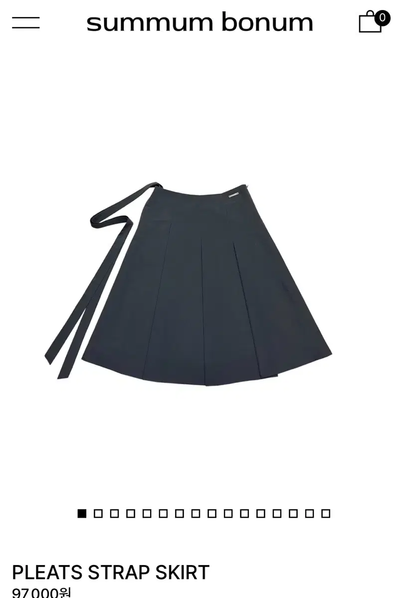 써멈보넘 플리츠 스커트