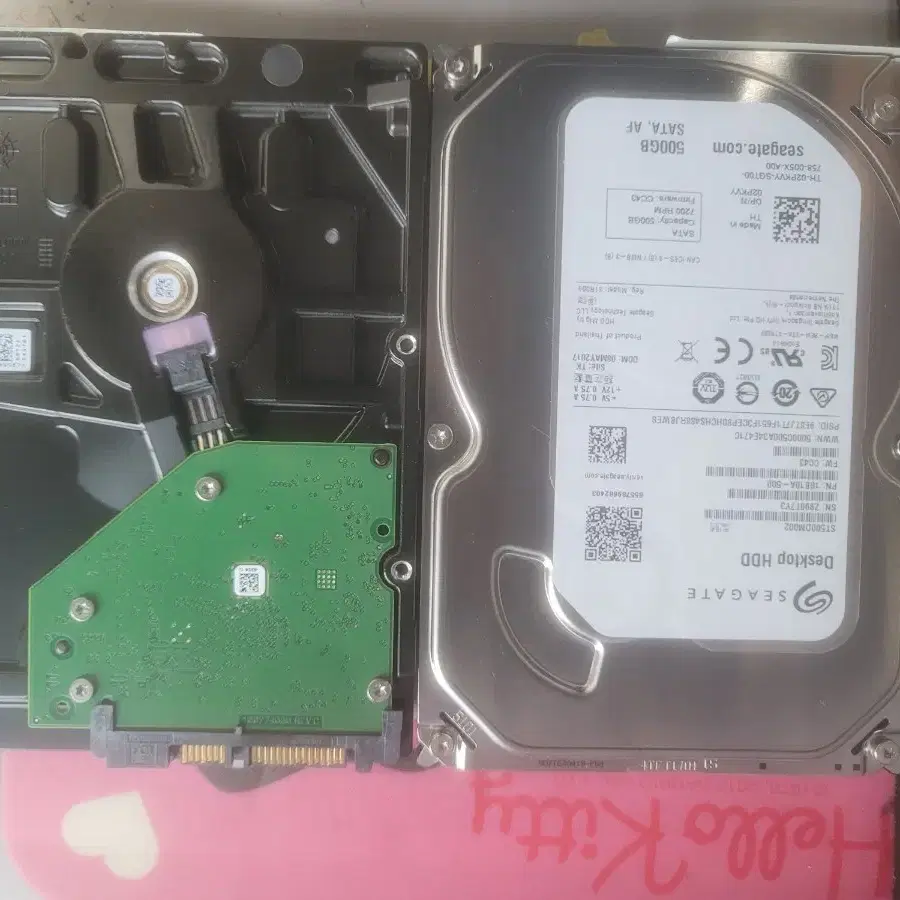 데스탑용 HDD 500GB SATA3 중고제품