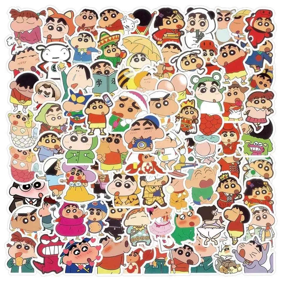 [Bargain] Daku Shin-chan Mengu Sculpture Stickers 20pcs 1 Set