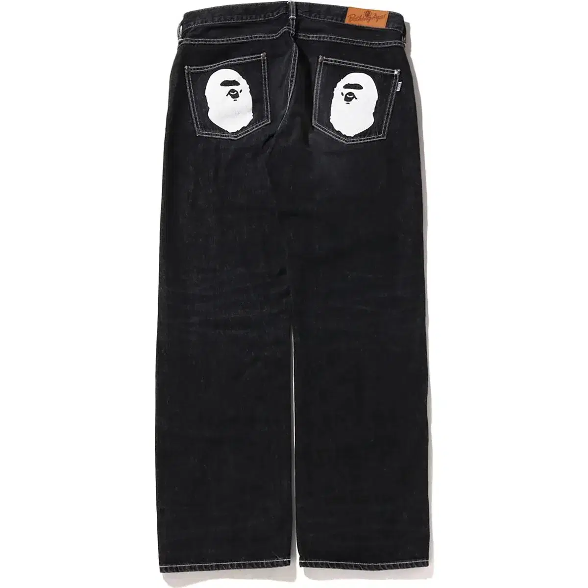 [2XL] Vape Ape Head Relaxed Fit Denim Black