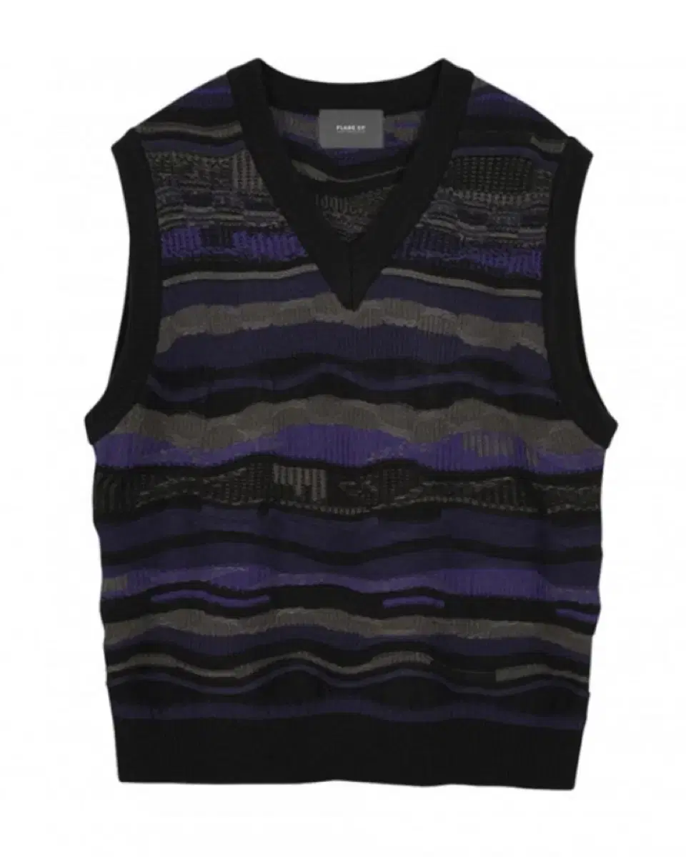 Flared-up knit vest