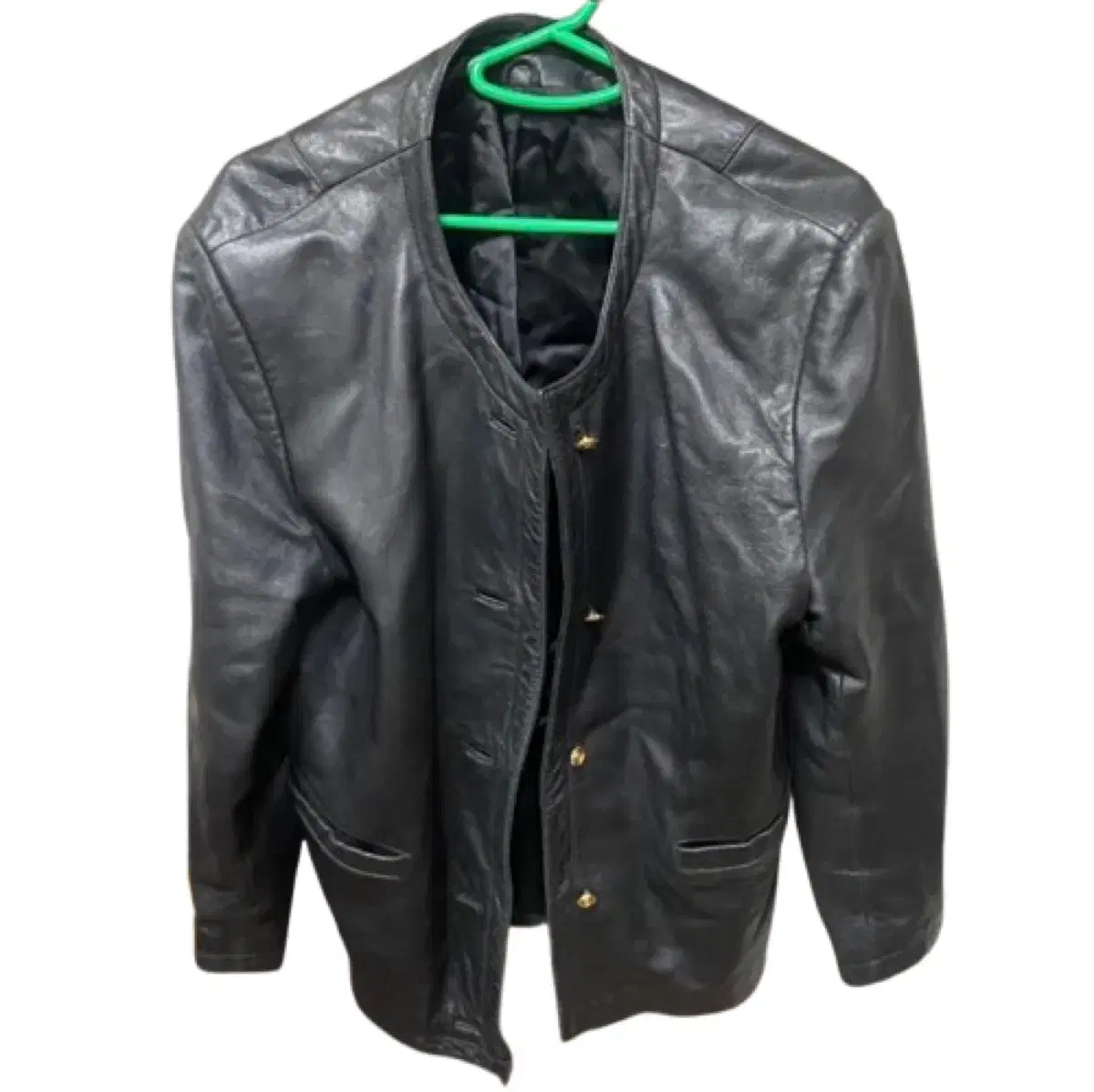 Lamb leather single rider jacket