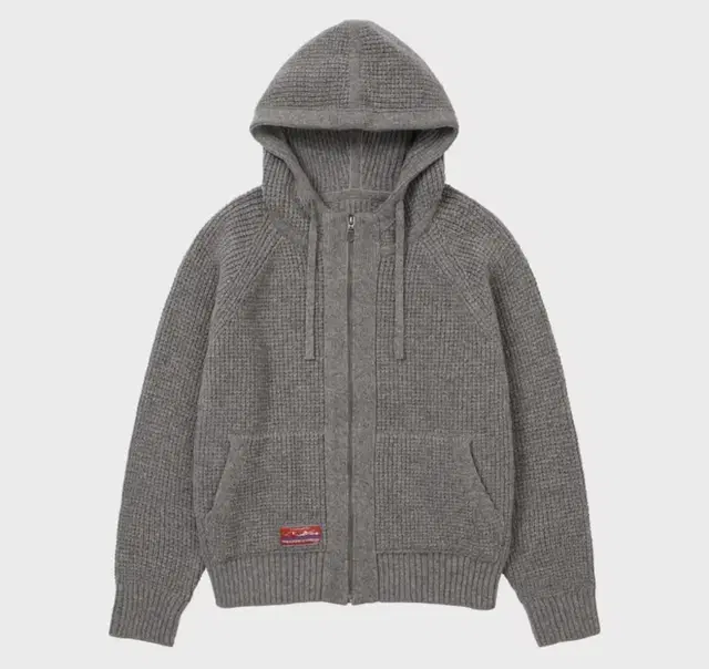 웰빙익스프레스 waffle knit zip up grey