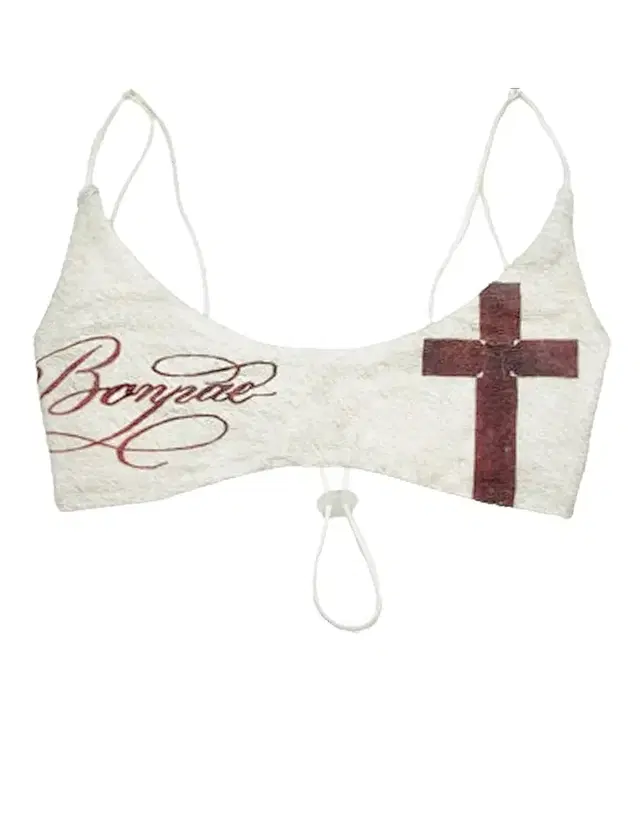 Bonnae Graphic bikini top (Ivory) 본네 비키니