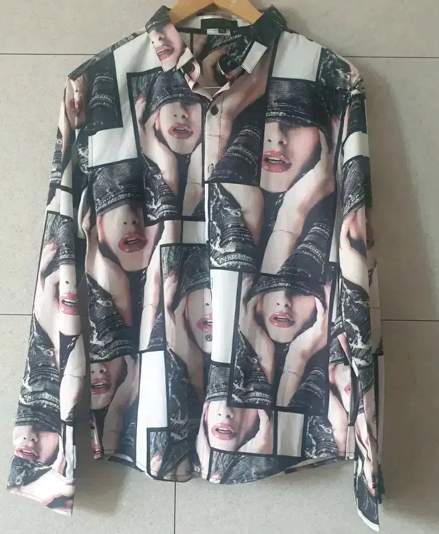 Printed Fashion Art Blouse Shirt/3XL/Extraordinary Size/Discounted