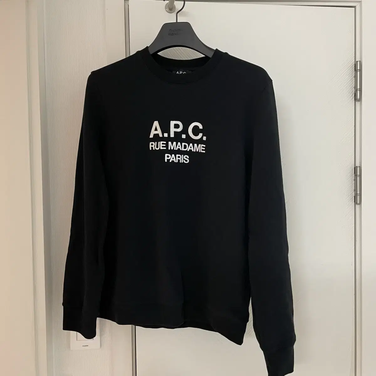 APC 아페쎄 맨투맨 블랙 L