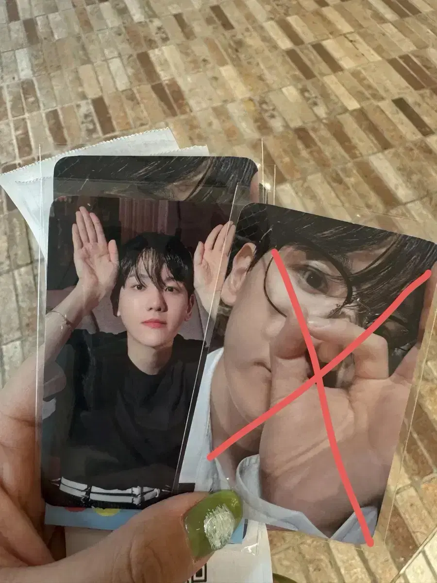 baekhyun photocard pineapple slice everline ld wts