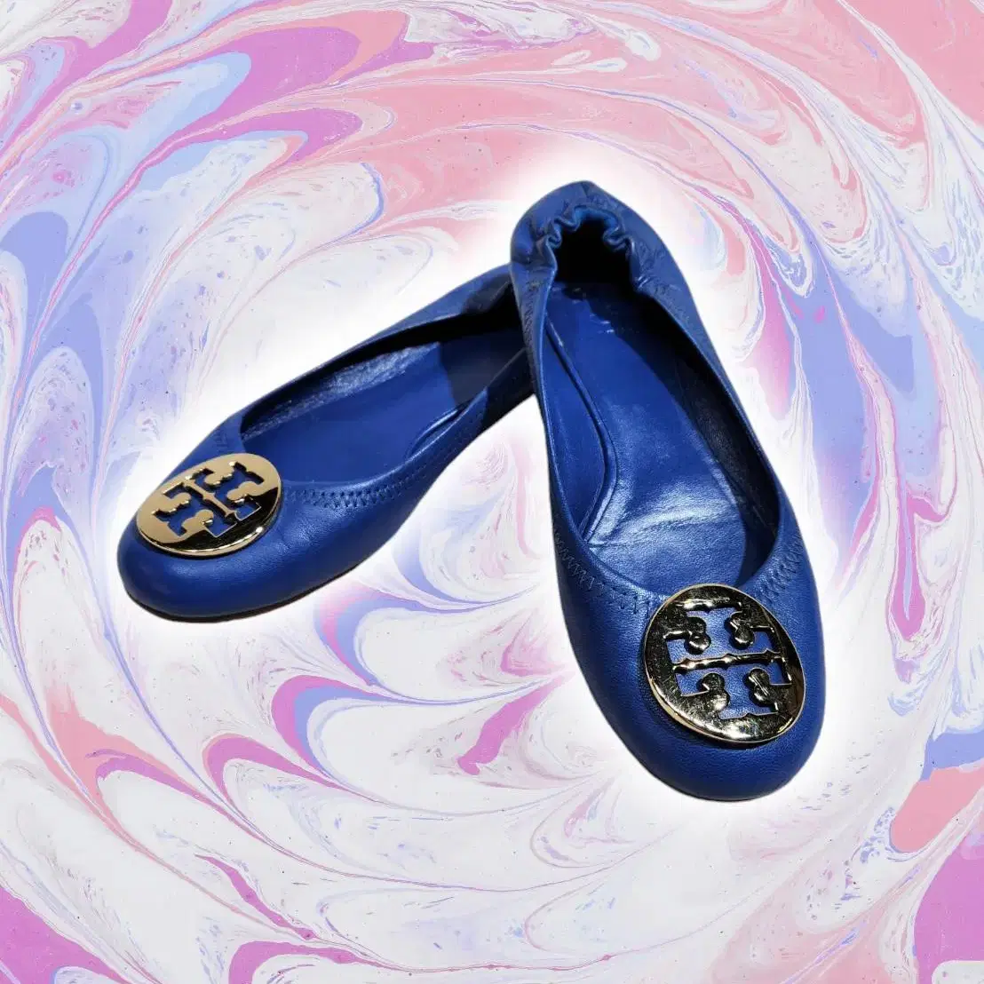 240/ TORY BURCH 토리버치 플랫슈즈 블루 /25