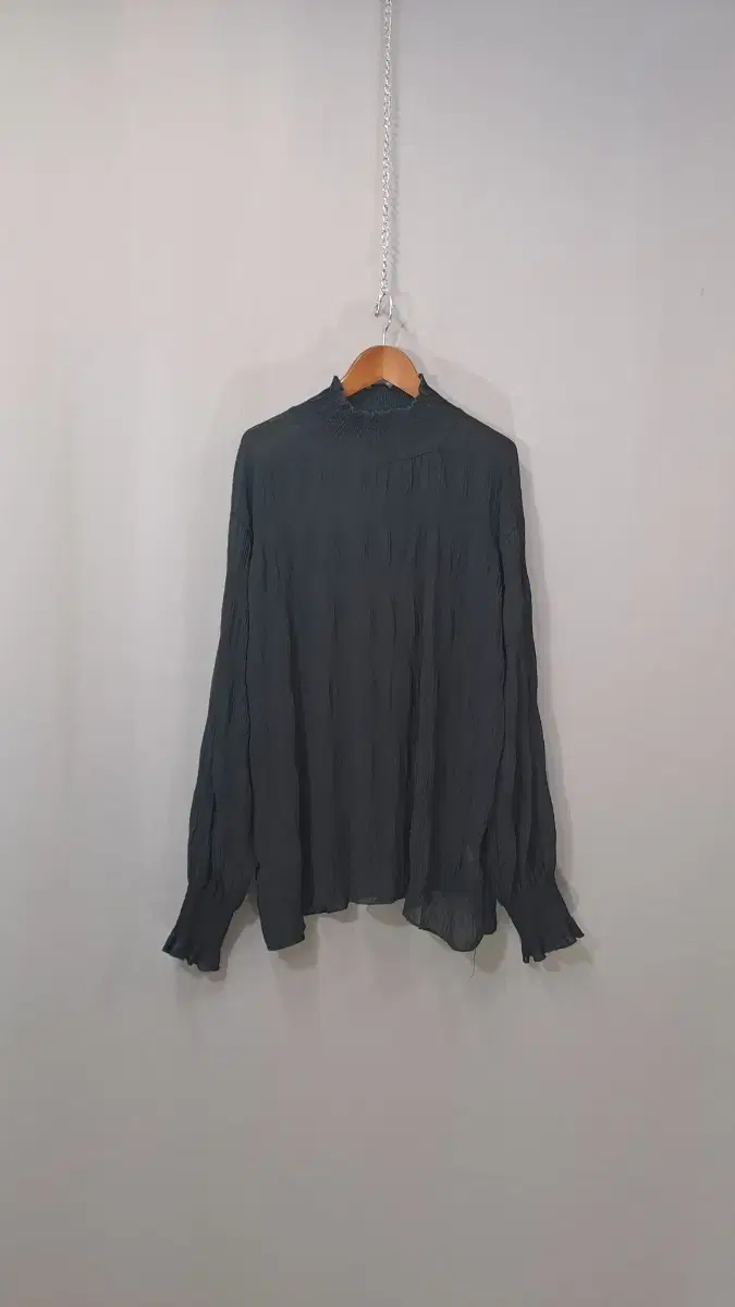 Open-band shoulder button-point blouse l