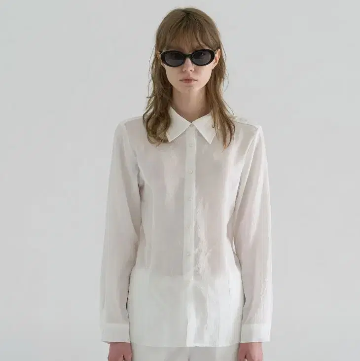 포허 LINE BLOUSE (WHITE)