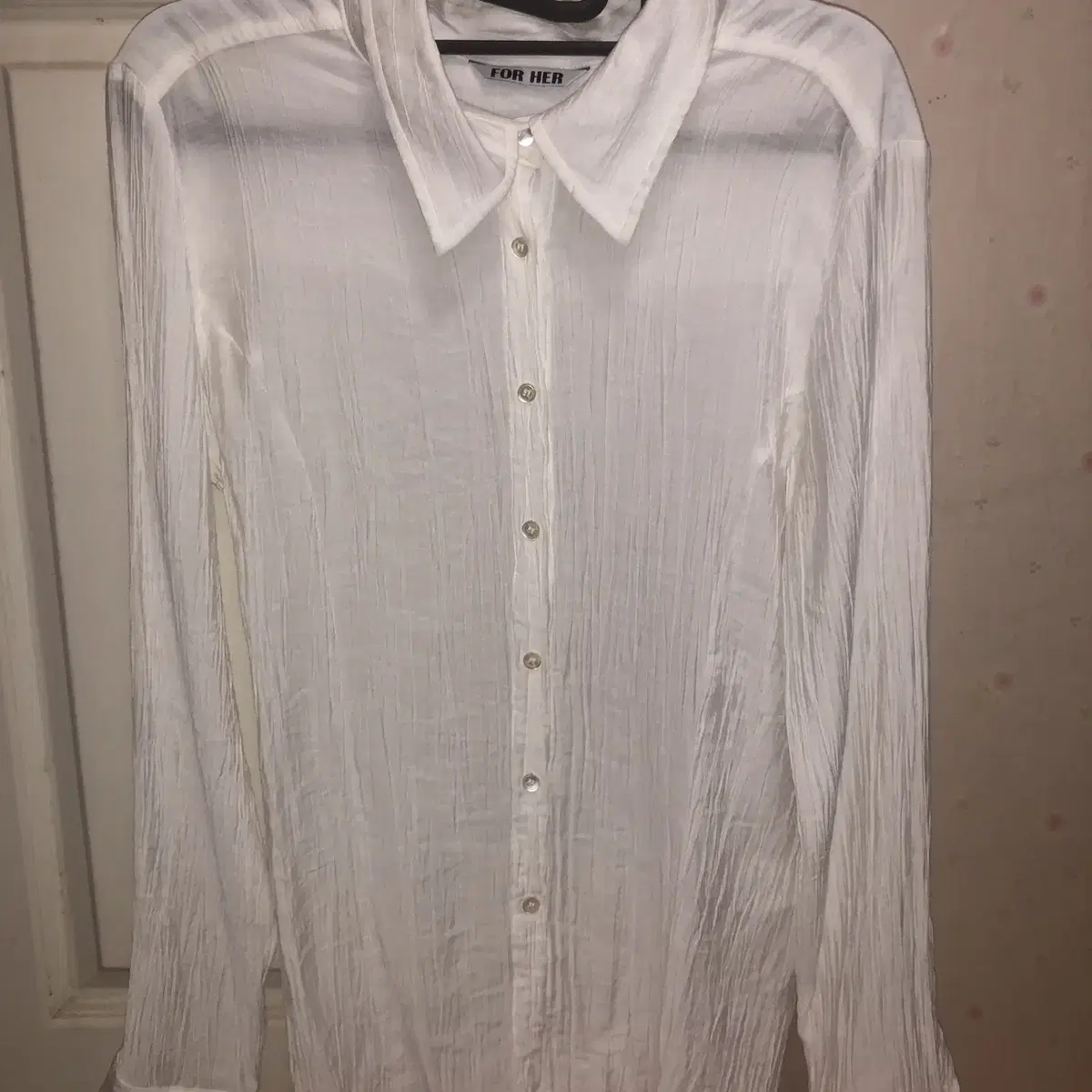 포허 LINE BLOUSE (WHITE)