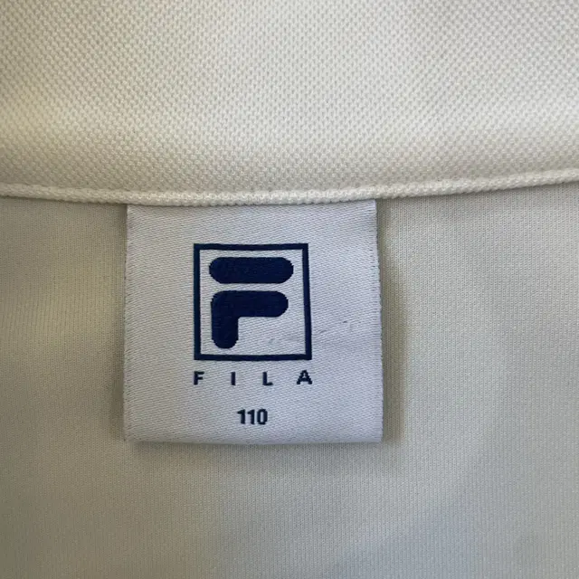 FILA 휠라 화이트 배색 져지 트랙탑 자켓 110