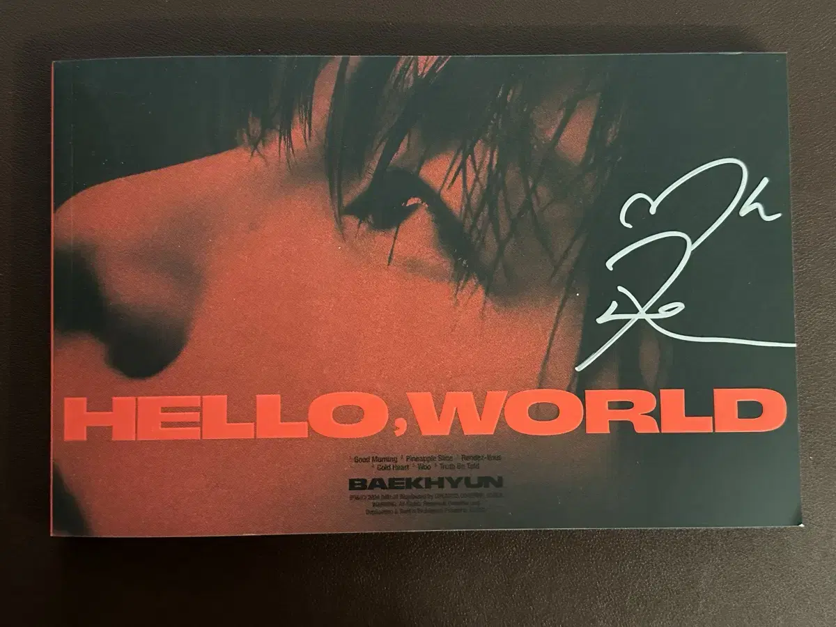 exo baekhyun BAEKHYUN autographed album