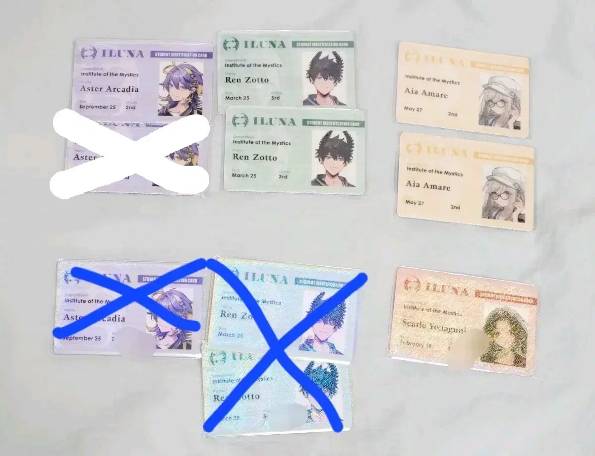 NIJISANJI Iluna Vahn Student Card wts sell 