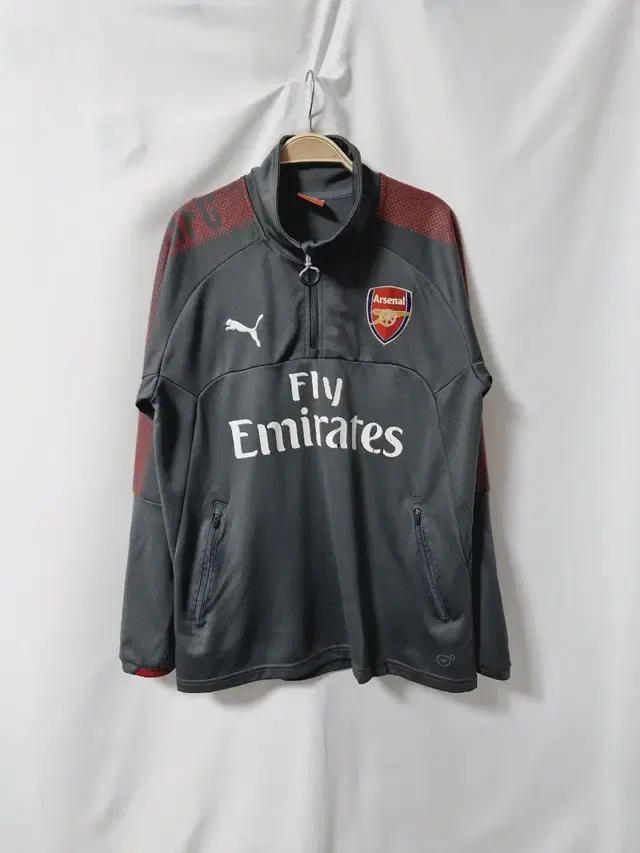 PUMA 아스날 ARSENAL 집업 트레이닝 1/4 집업