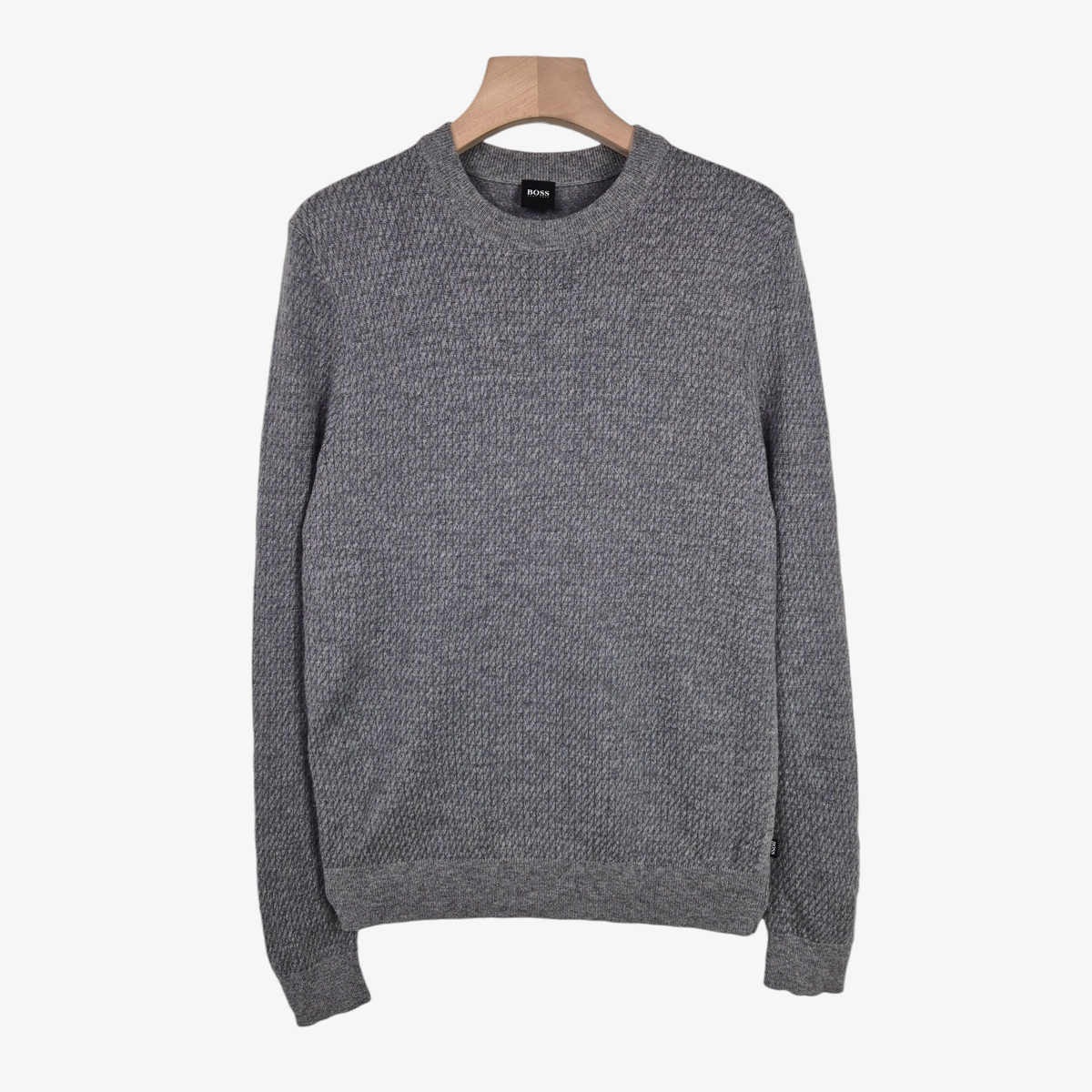 [100] Hugo Boss Gray Wool Knit