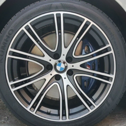 19인치 pcd 120 bmw f바디 540i 디자인 블랙폴리쉬 신품 휠