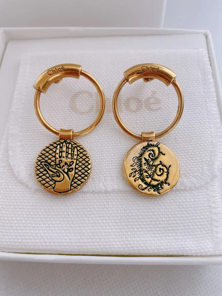 Chloe Chloé Coin Earrings New (Authentic)