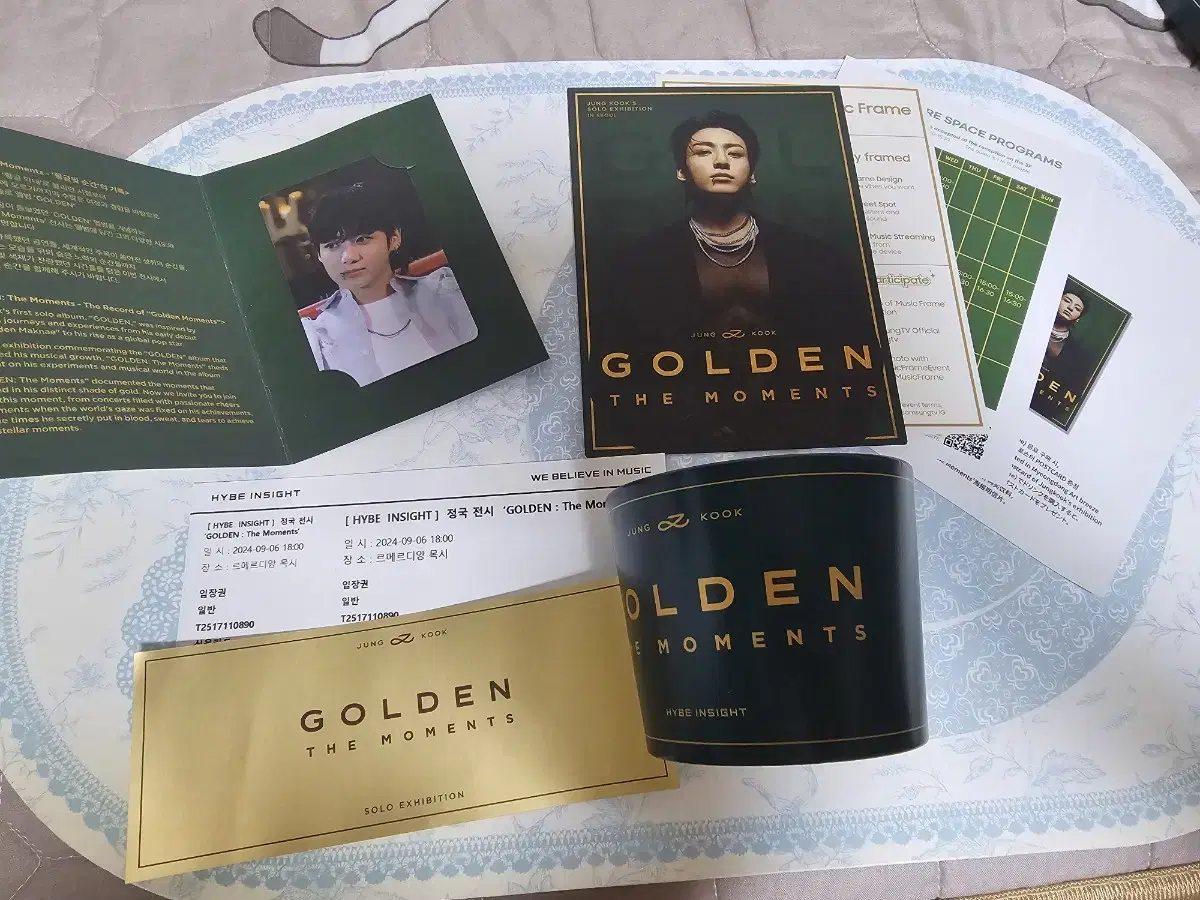 Jungkook Golden Exhibition Photo Ticket Holder