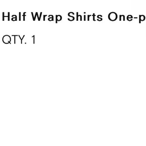 트리밍버드 Half wrap shirts one-piece [black]