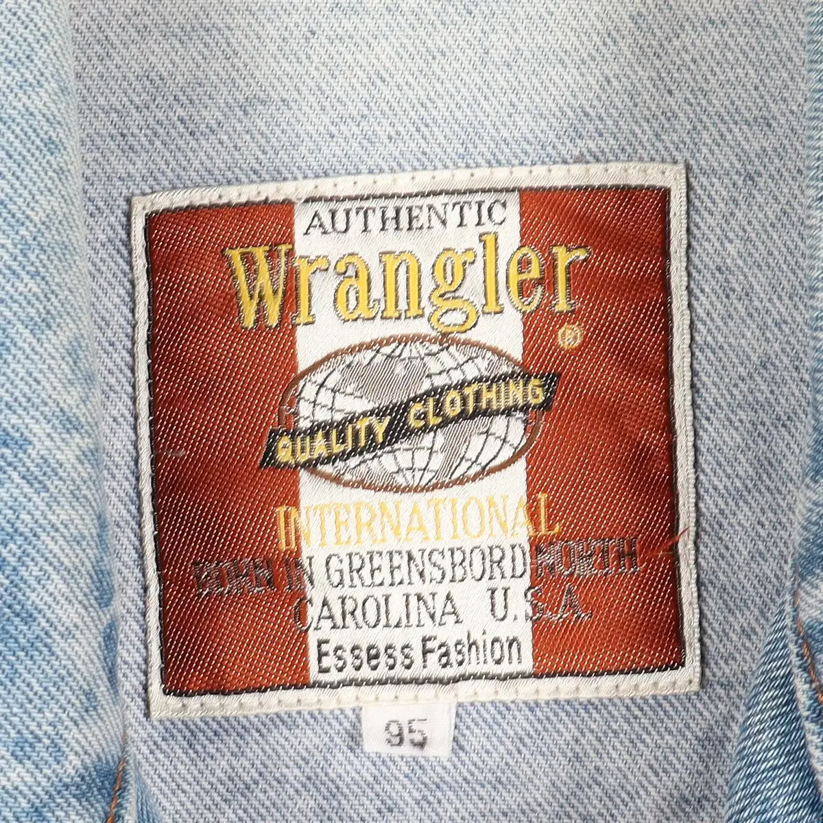 랭글러 WRANGLER 핀버튼 커스텀 데님 자켓 95