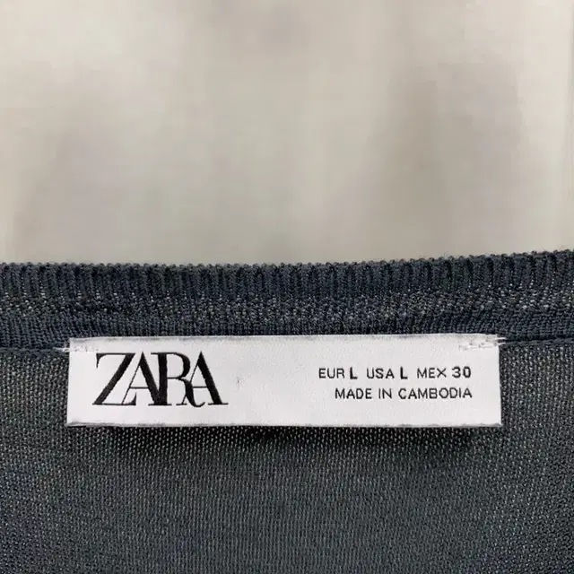 자라 ZARA 여자 라운드 니트 100 A06335