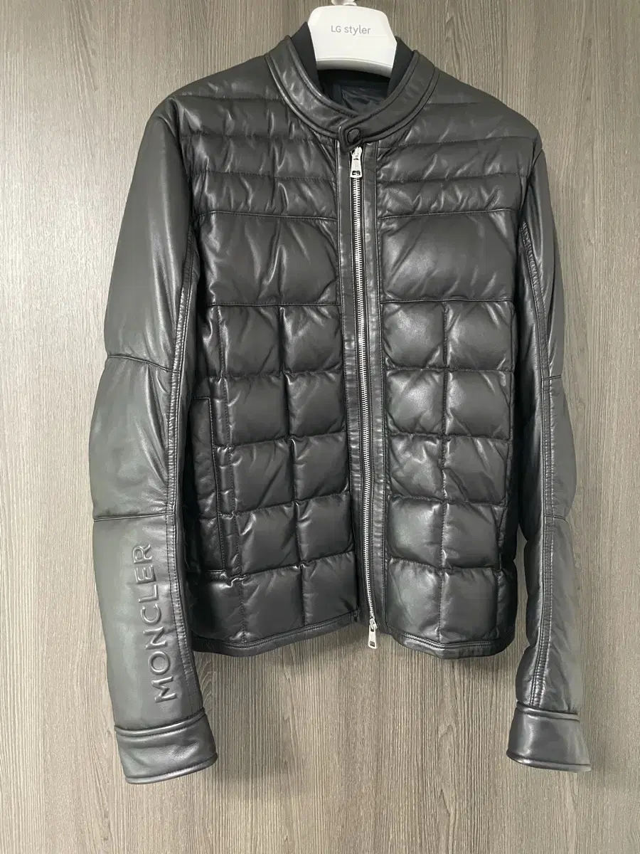 Moncler Leather Rider Jacket