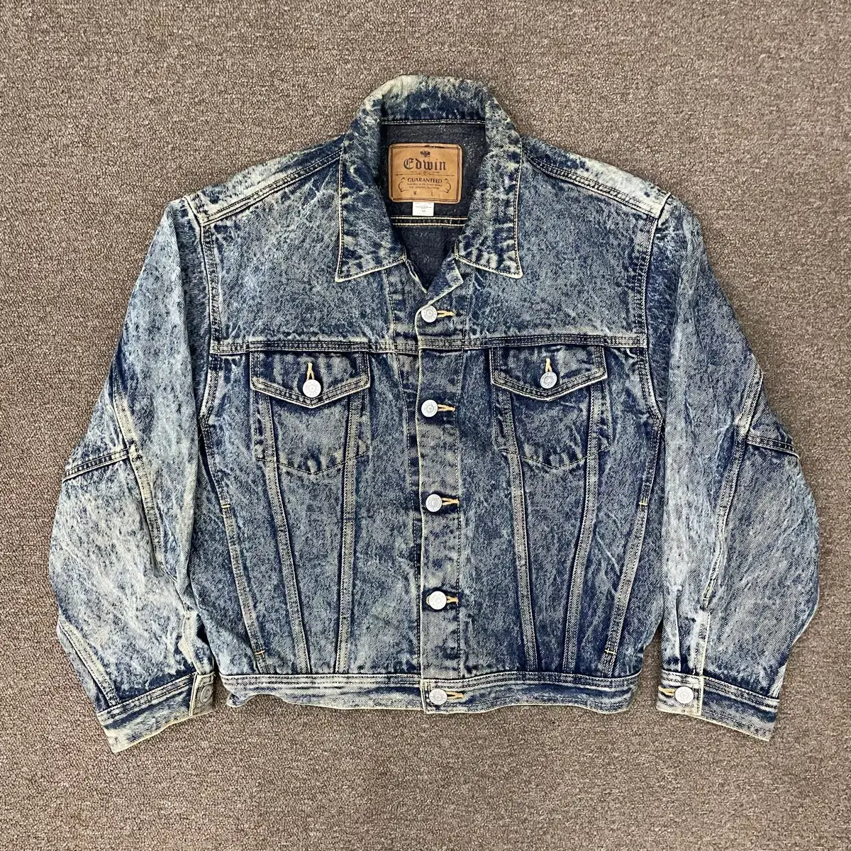 [M] Free Shipping 90s Edwin Washed Denim Jacket