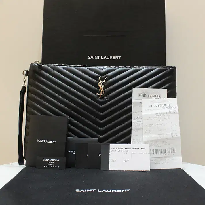 [중고명품다올]생로랑 YSL 모노그램 마틀라세 라지 클러치백 440222