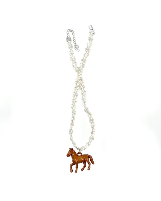 pinonpippi Horse pendant necklace