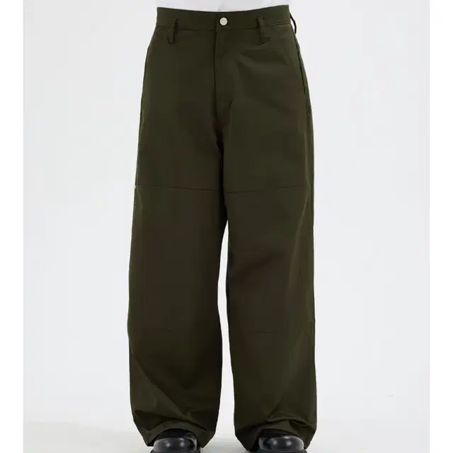 IEY PANI SIDE TUCK PANTS OLIVE 이에 카키팬츠