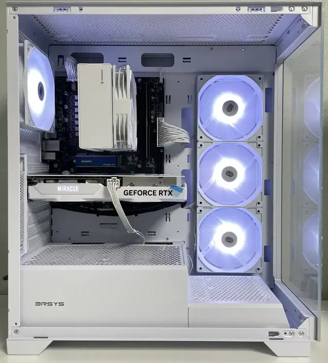 라이젠 7500F, RTX4060 화이트 PC본체(새제품)