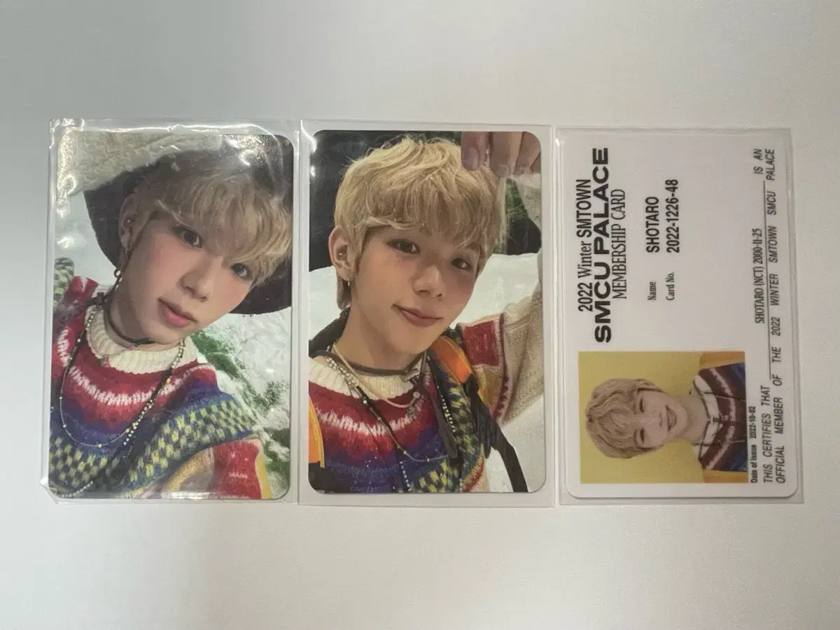 riize shotaro 2022 winter smtown photocard 무배