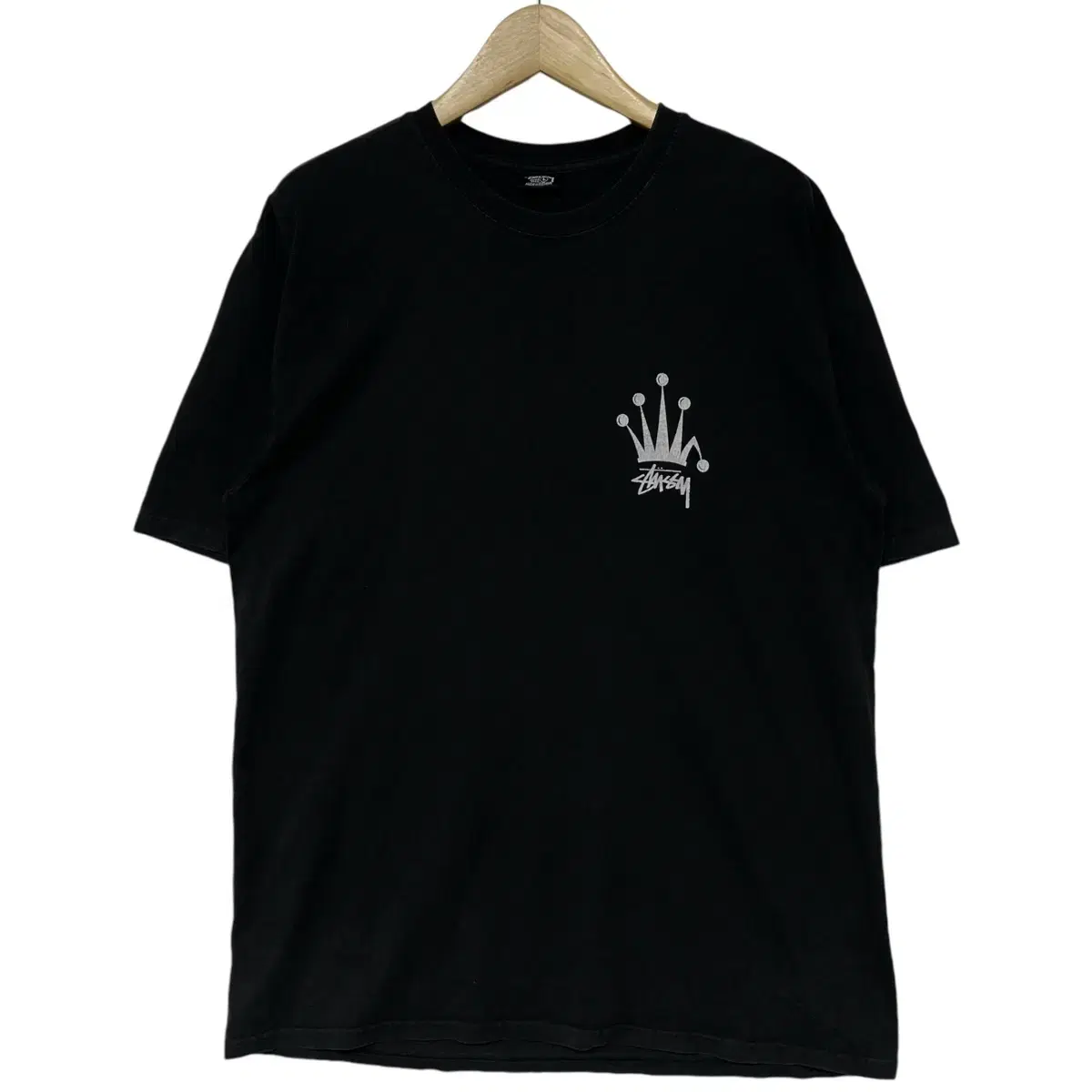 스투시 Stussy 크라운 반팔 티셔츠 블랙