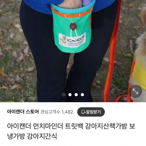 아이캔더 먼치마인더 트릿백 강아지산책가방 새상품